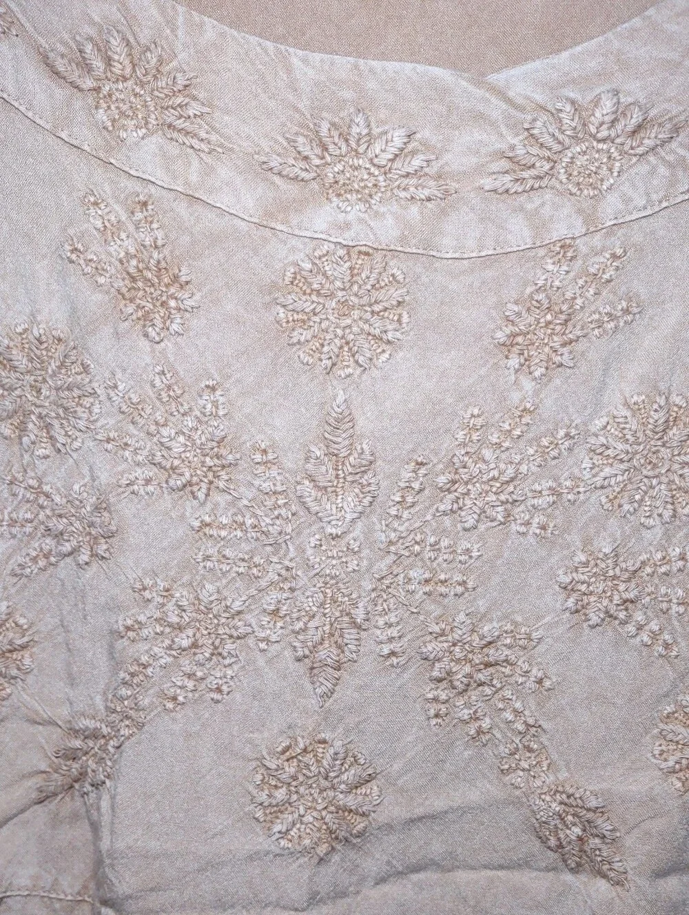 Solitaire Women's Embroidered Boho Floral Peasant Blouse Size: XL - Picture 5 of 7